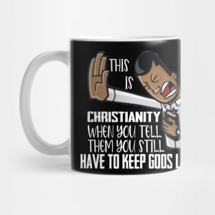 Not My Jesus Parody funny christianity saying Funny Israelite Clothing Mug